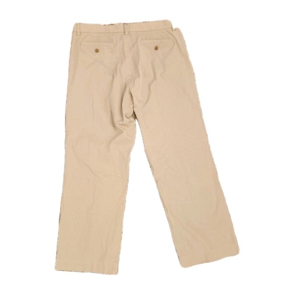 VTG Banana Republic Dawson Straight Chinos - 34x28  (30x30) Searsucker Taupe - Picture 4 of 7